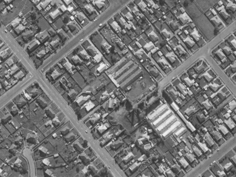23 Clent Lane from the air, 1970-1974