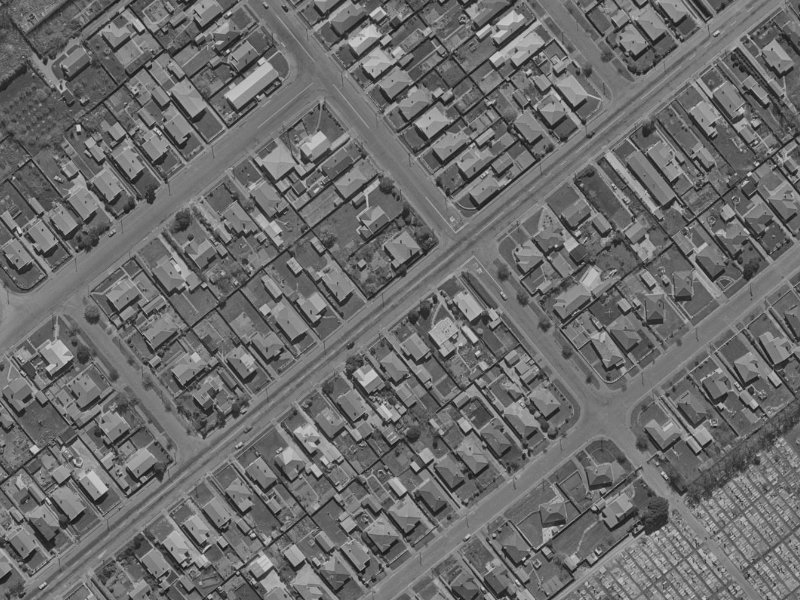 35 Milton Street from the air, 1970-1974