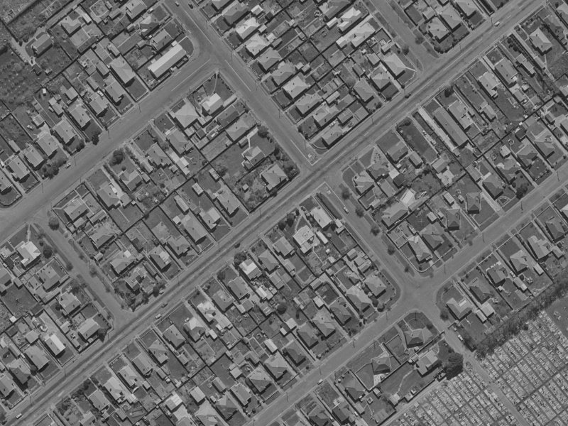 7 Simeon Street from the air, 1970-1974