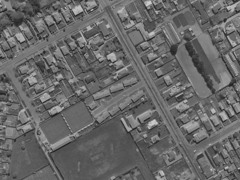 St Martins Road from the air, 1970-1974