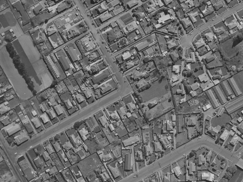 47A Prossers Road from the air, 1970-1974