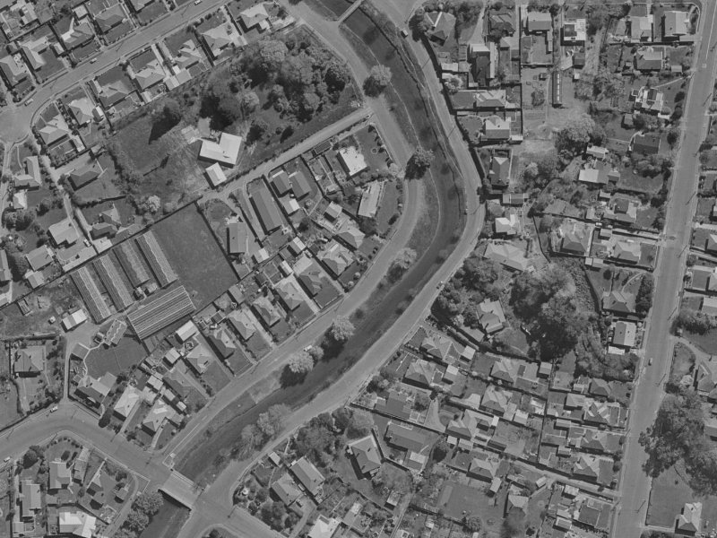 224 Riverlaw Terrace from the air, 1970-1974