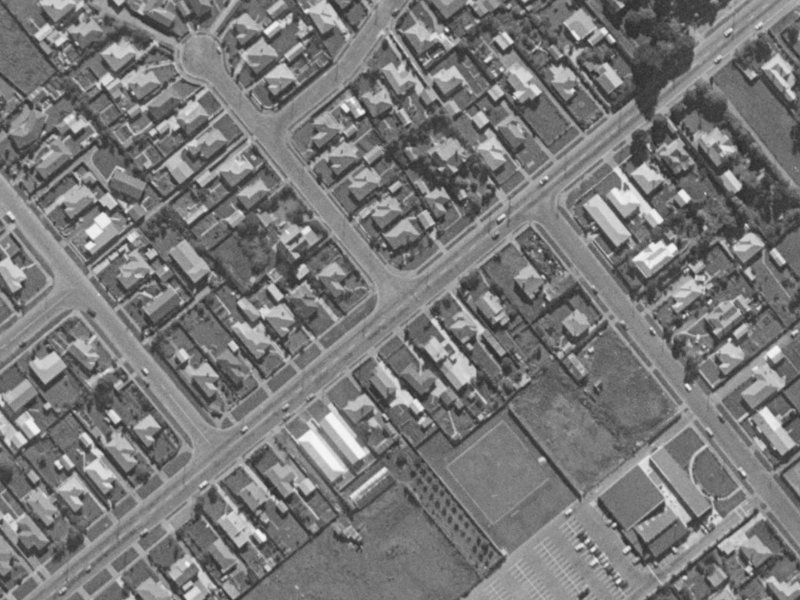 85 Halswell Road from the air, 1970-1974