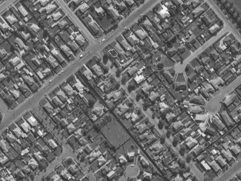 35 Therese Street from the air, 1970-1974