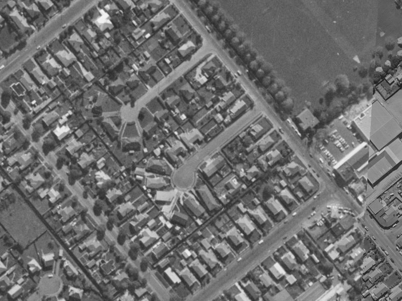 6A Kinver Place from the air, 1970-1974