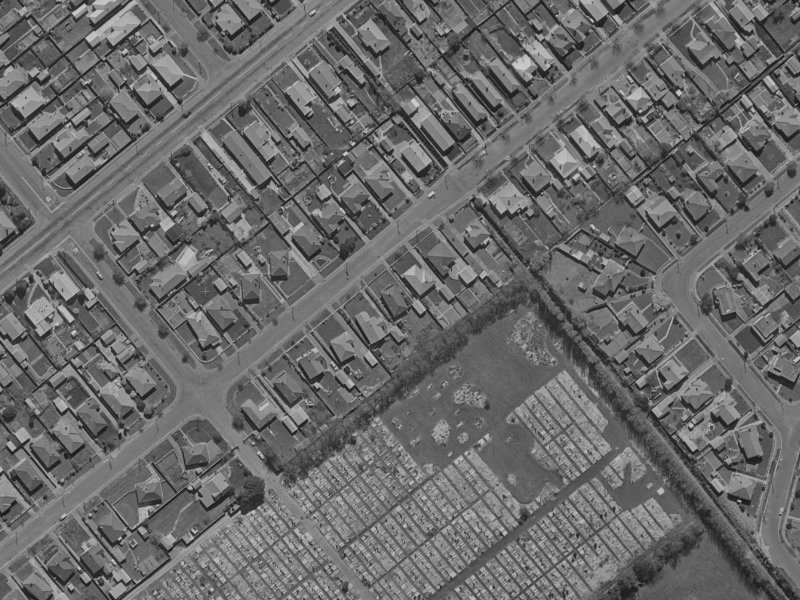 46 Roker Street from the air, 1970-1974