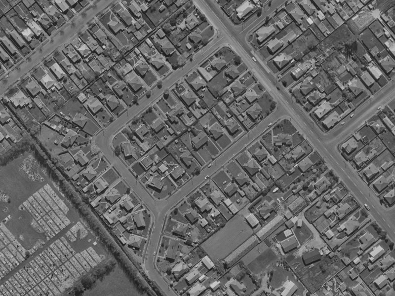 11 Cooke Street from the air, 1970-1974