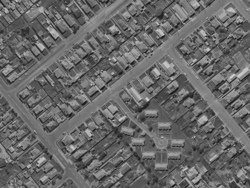22 Dunn Street from the air, 1970-1974
