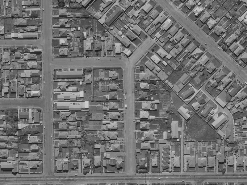 23A Seddon Street from the air, 1970-1974