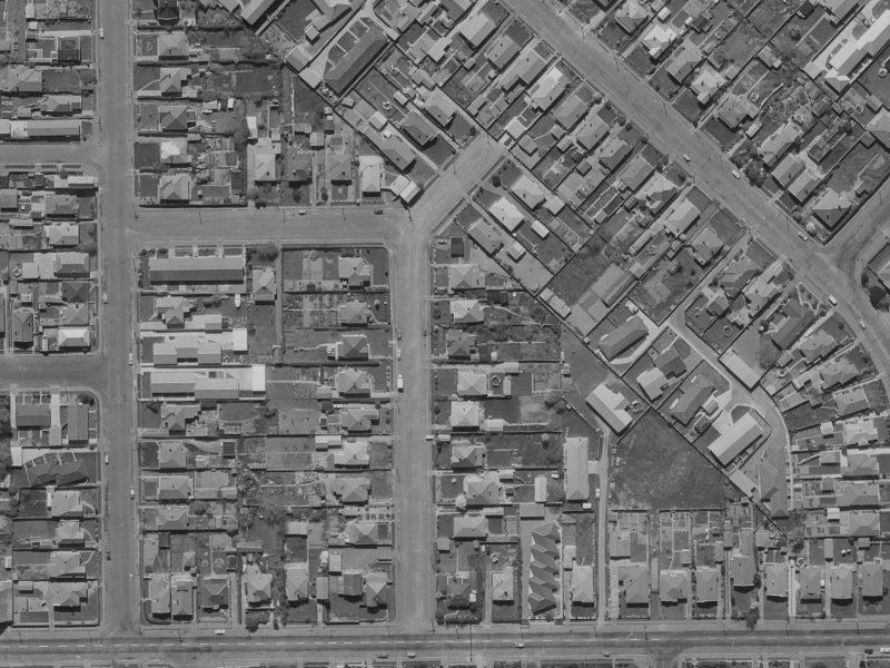 24 Seddon Street from the air, 1970-1974