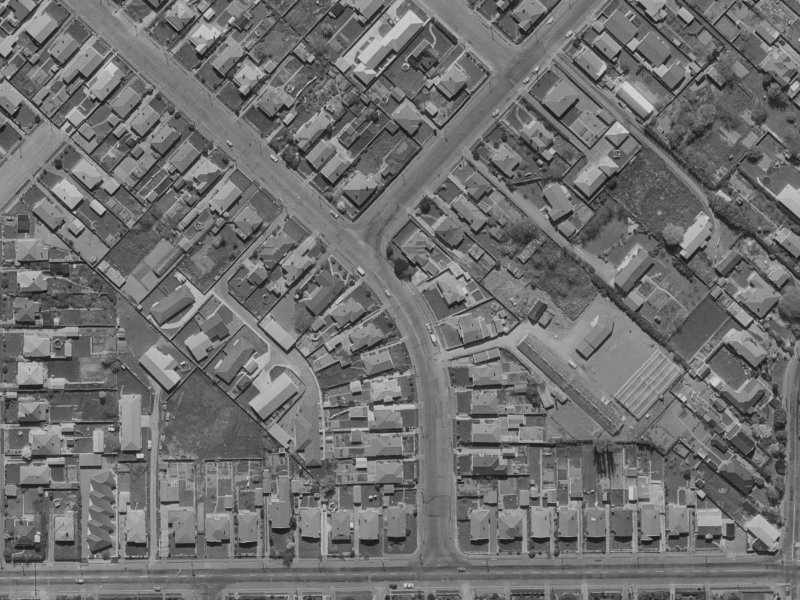 161-171 Southampton Street from the air, 1970-1974