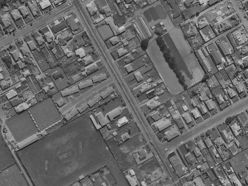 134 Wilsons Road from the air, 1970-1974