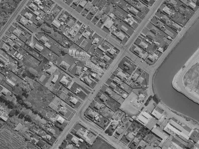 Bamford Street from the air, 1970-1974
