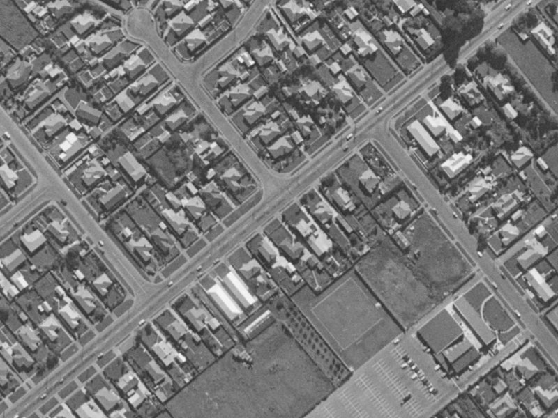 83 Halswell Road from the air, 1970-1974