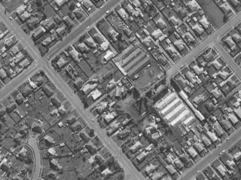 218A Lyttelton Street from the air, 1970-1974