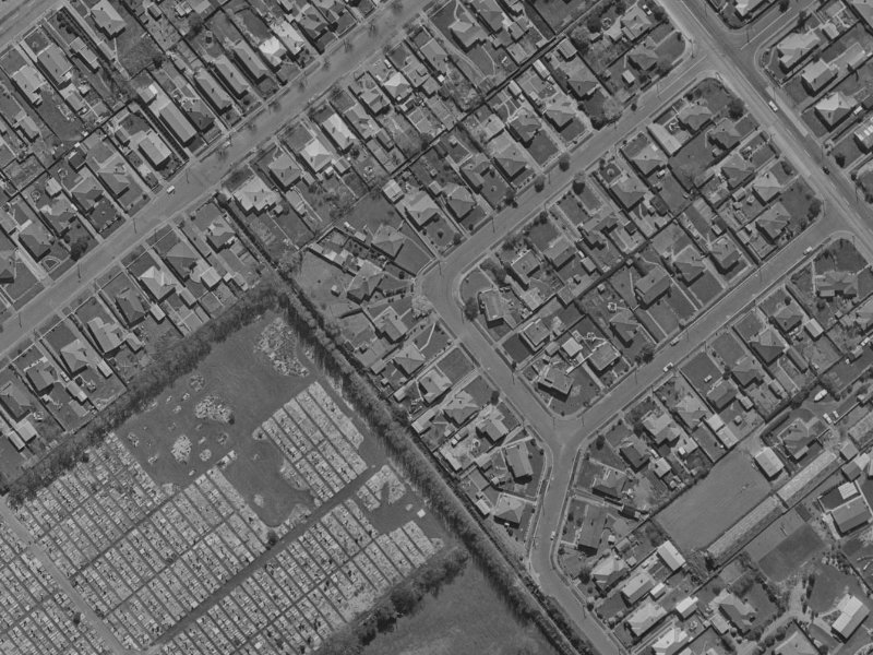 7 Mccombs Street from the air, 1970-1974