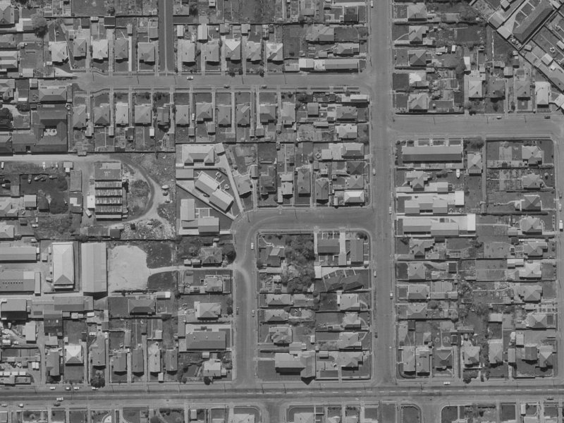 27 Percival Street from the air, 1970-1974