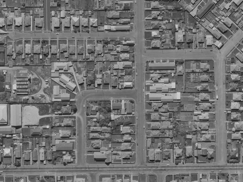 35 Percival Street from the air, 1970-1974