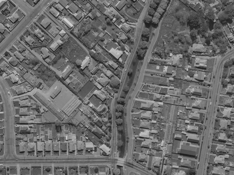 295 Eastern Terrace from the air, 1970-1974