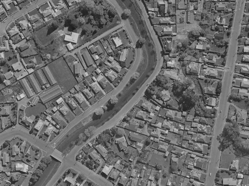 225 Riverlaw Terrace from the air, 1970-1974