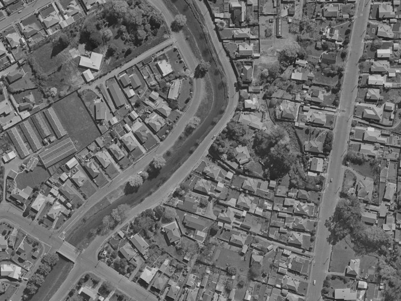 231 Fifield Terrace from the air, 1970-1974