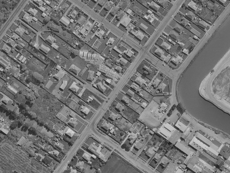81 Bamford Street from the air, 1970-1974