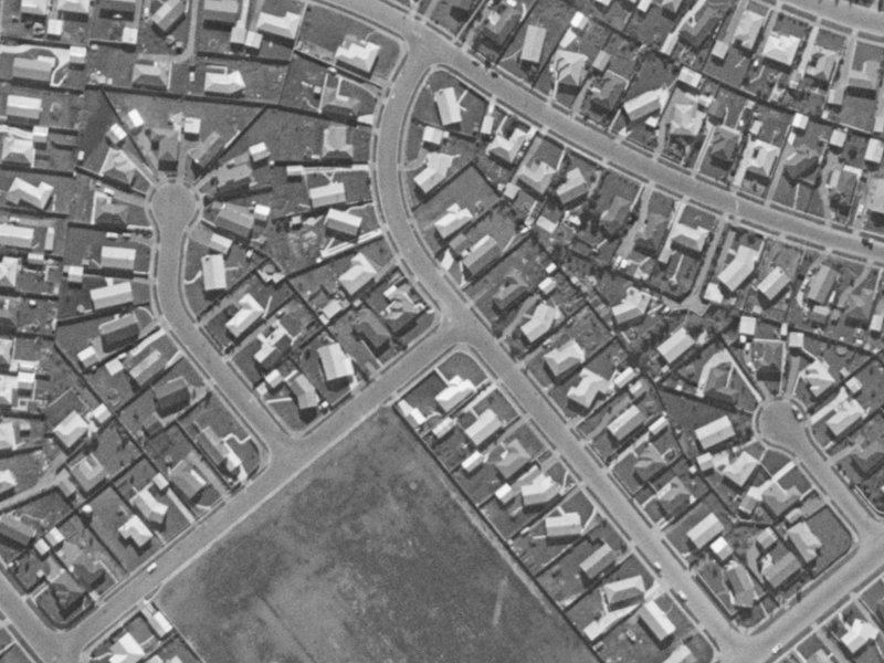 18 Harling Avenue from the air, 1970-1974