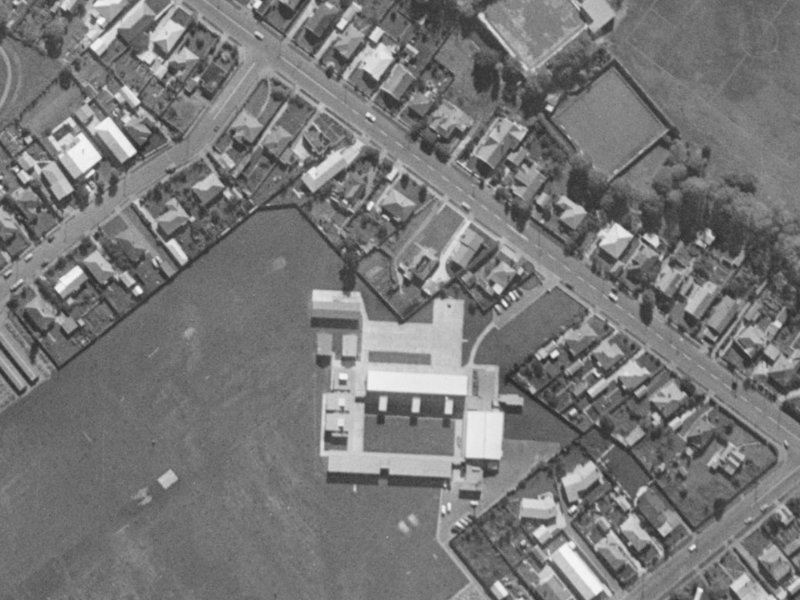 46 Hoon Hay Road from the air, 1970-1974