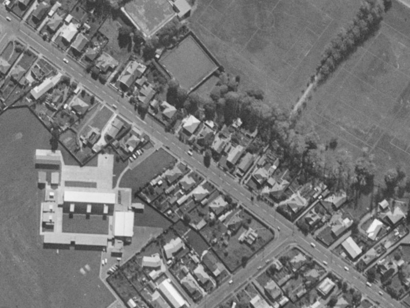 55 Hoon Hay Road from the air, 1970-1974