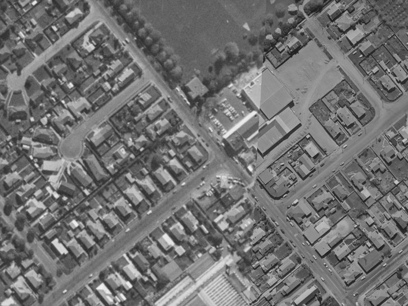 255 Barrington Street from the air, 1970-1974