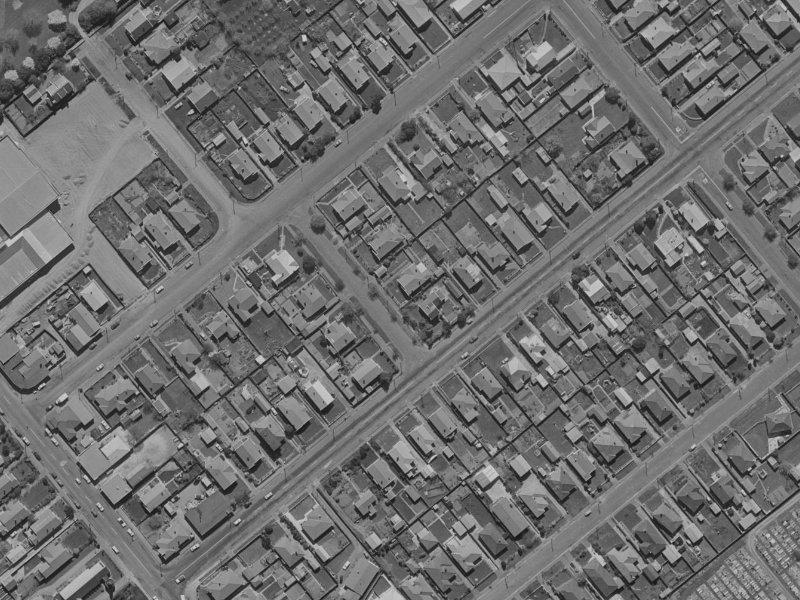Everard Street from the air, 1970-1974