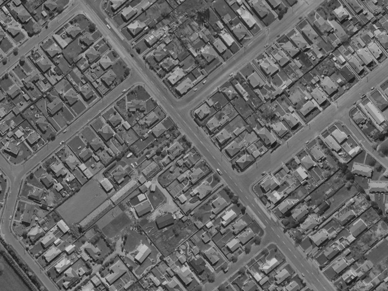 95 Selwyn Street from the air, 1970-1974