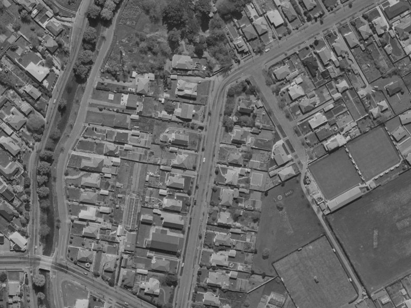 57 St Martins Road from the air, 1970-1974