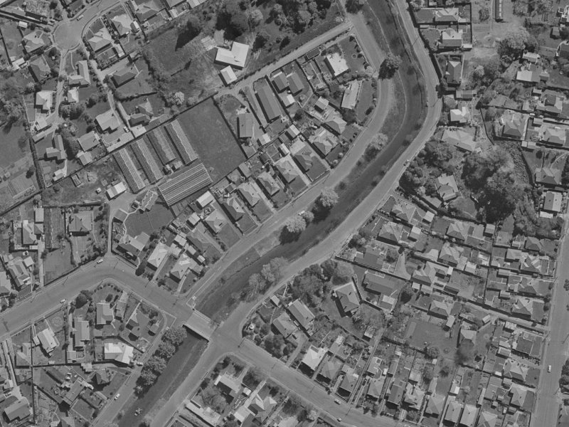 234 Riverlaw Terrace from the air, 1970-1974