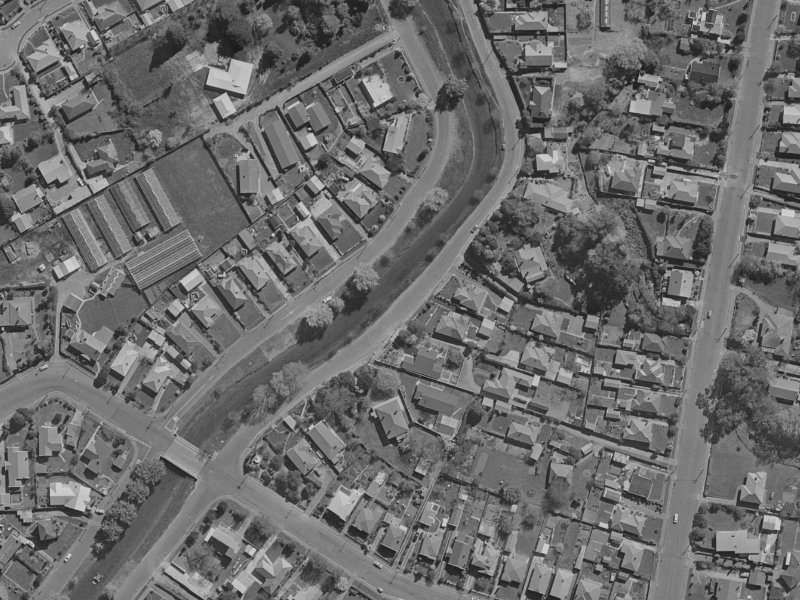 235 Fifield Terrace from the air, 1970-1974