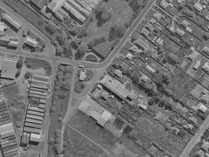 93 Rutherford Street from the air, 1970-1974