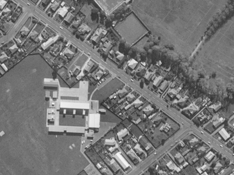 54 Hoon Hay Road from the air, 1970-1974
