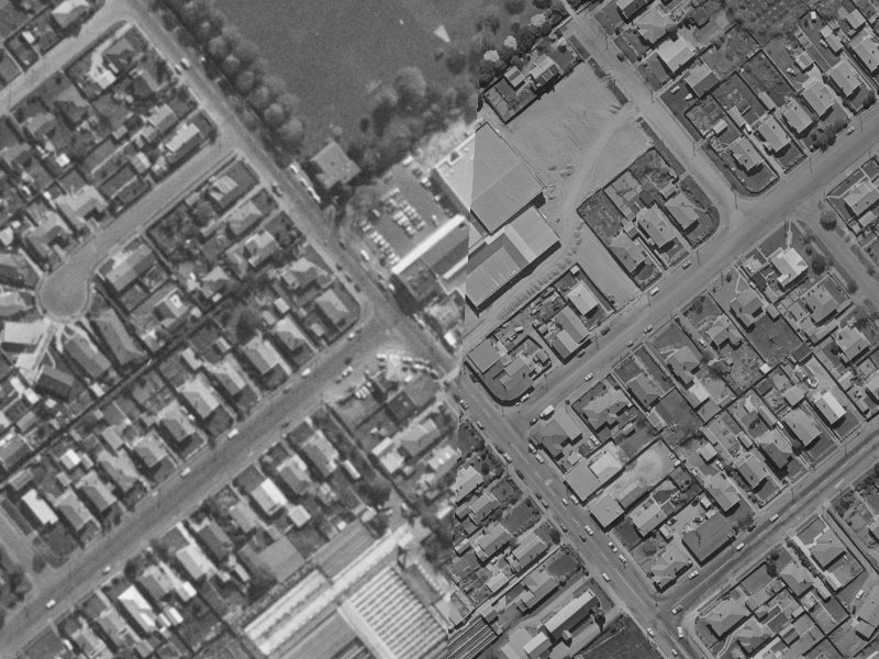 254 Barrington Street from the air, 1970-1974