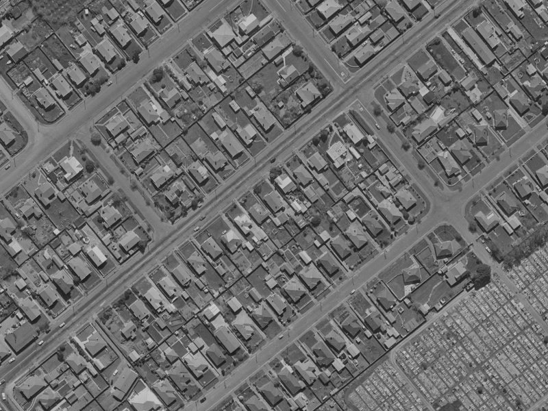 38 Milton Street from the air, 1970-1974