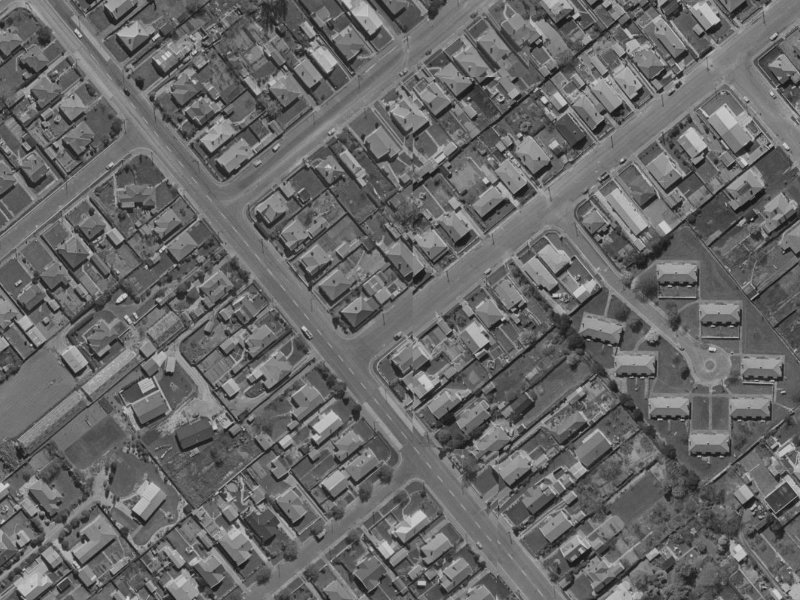 86 Selwyn Street from the air, 1970-1974