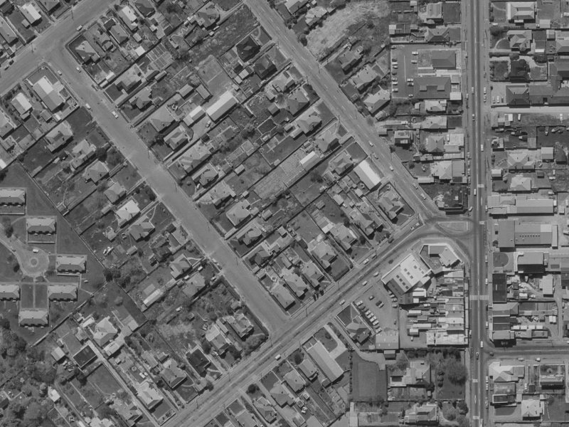 9B Strickland Street from the air, 1970-1974