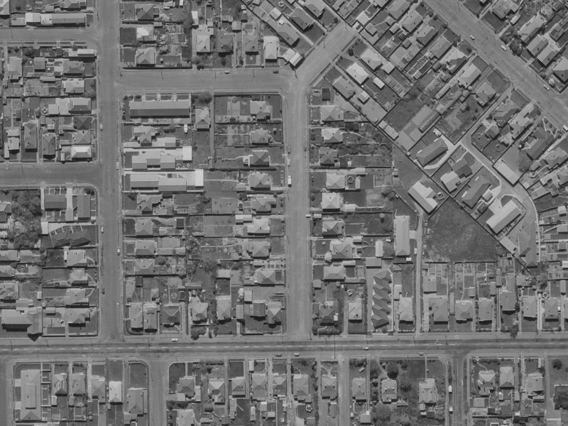 11A Seddon Street from the air, 1970-1974