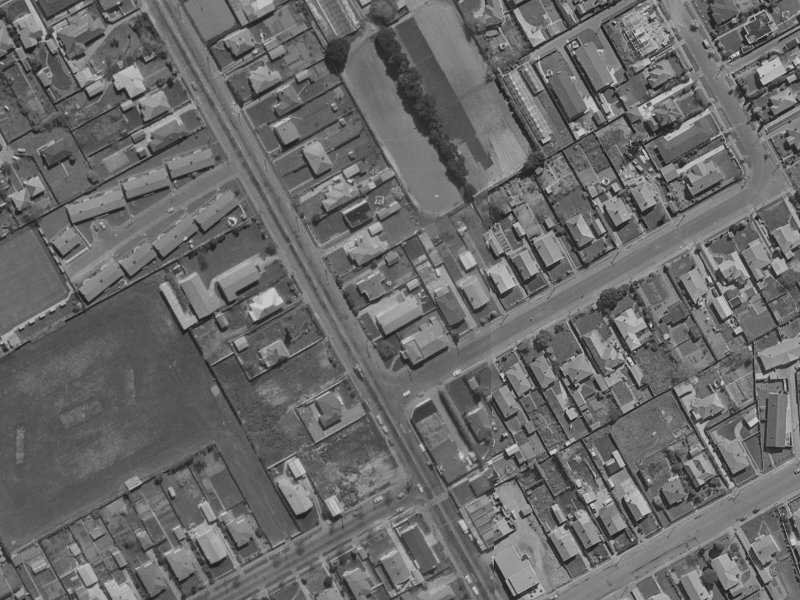 124 Wilsons Road from the air, 1970-1974