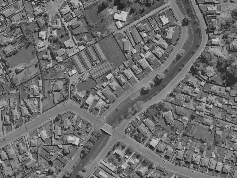 240 Riverlaw Terrace from the air, 1970-1974