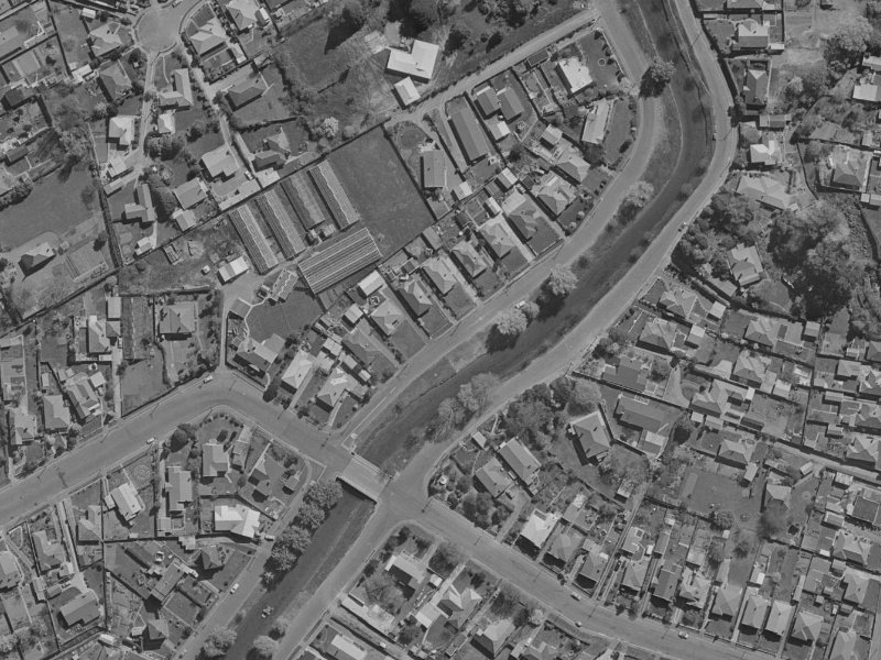 238 Riverlaw Terrace from the air, 1970-1974