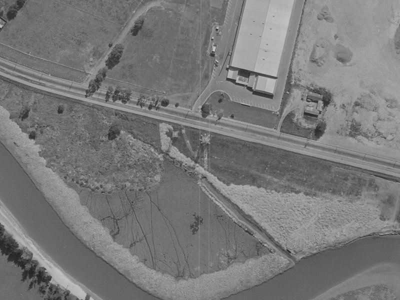 988 Ferry Road from the air, 1970-1974