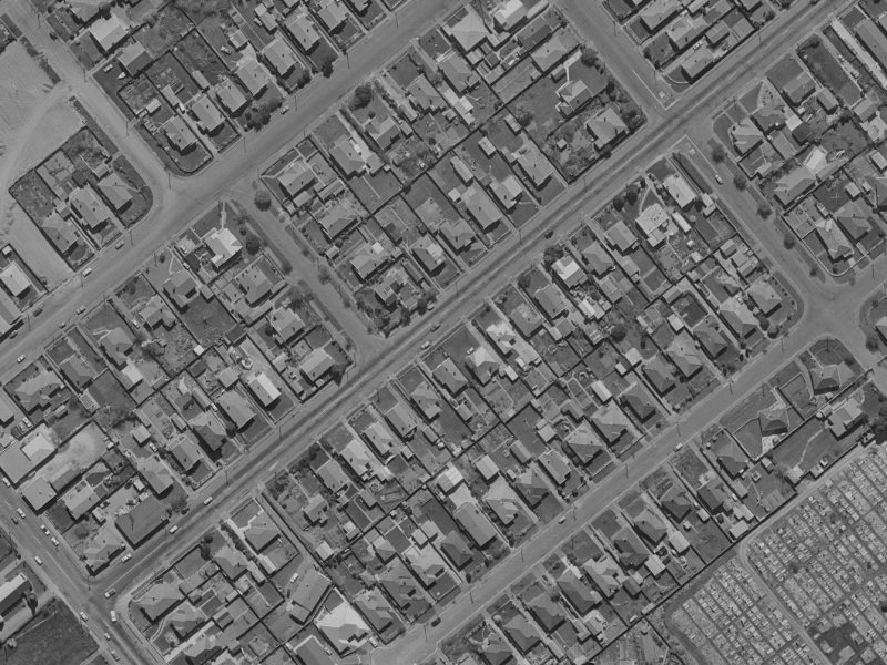 30 Milton Street from the air, 1970-1974