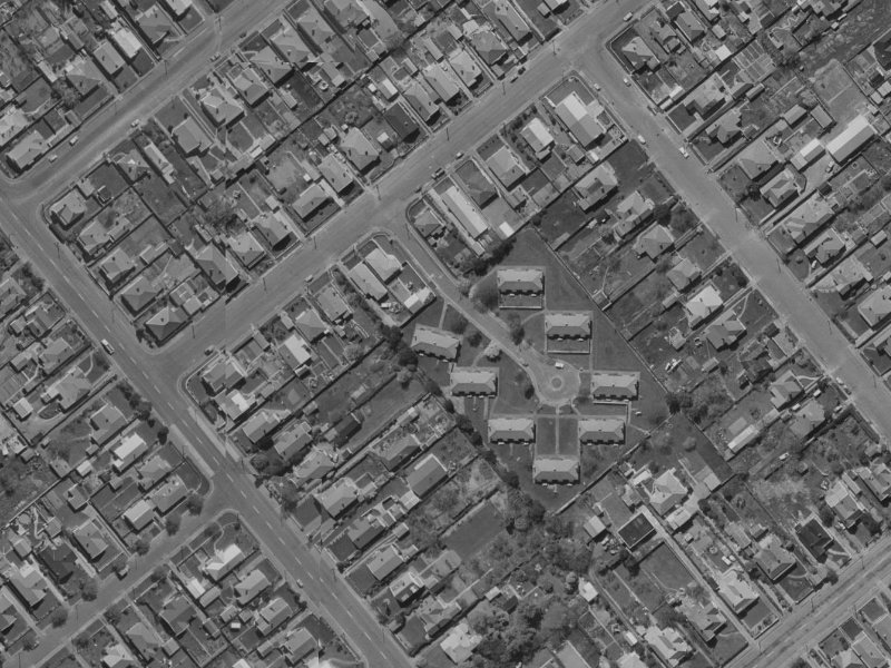 8 Carey Street from the air, 1970-1974