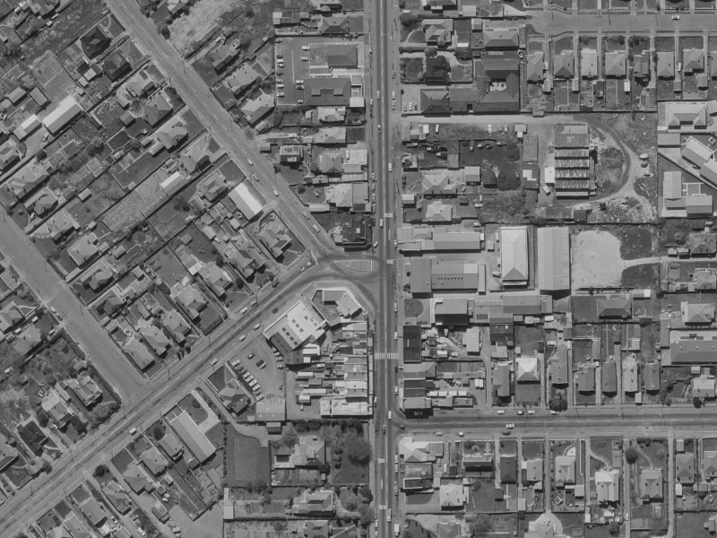 150 Somerfield Street from the air, 1970-1974