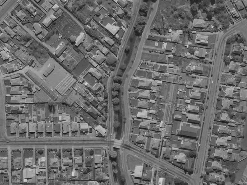 15 Riverlaw Terrace from the air, 1970-1974